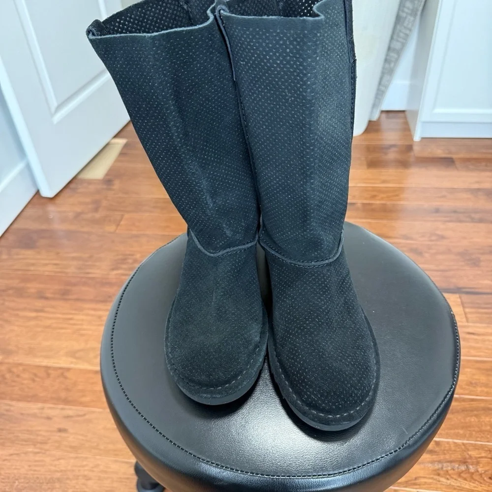 UGG Classic Black Unlined Perforated Tall Boot size 7